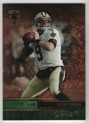 2014 Topps Triple Threads - Drew Brees #83 Emerald 161/199 NOLA Saints Purdue