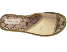 TIGLIO 1619 BEIGE PANTOFOLE CIABATTE DONNA APERTE ESTIVE