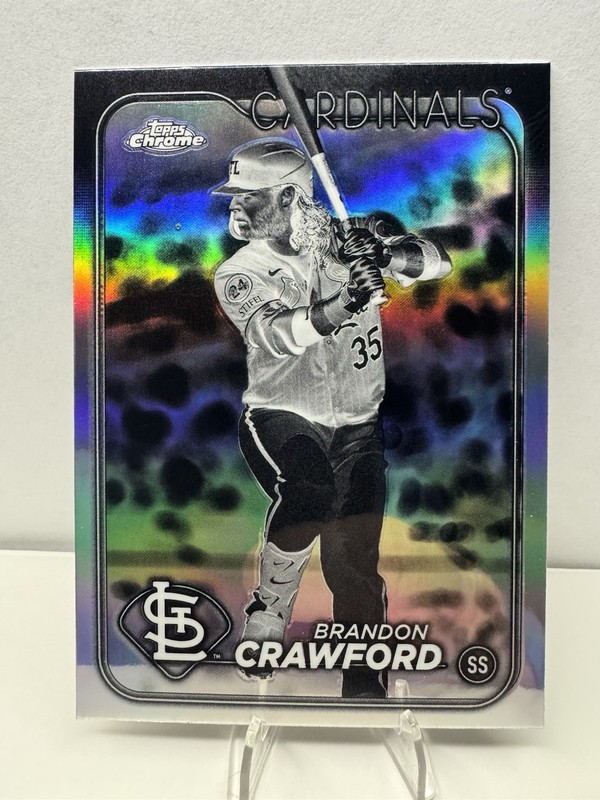 2024 Topps Chrome Update Brandon Crawford Negative Refractor #USC171