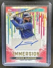 2024 Topps Inception Junior Caminero Immersion Auto RC Red Rookie #/50 Rays