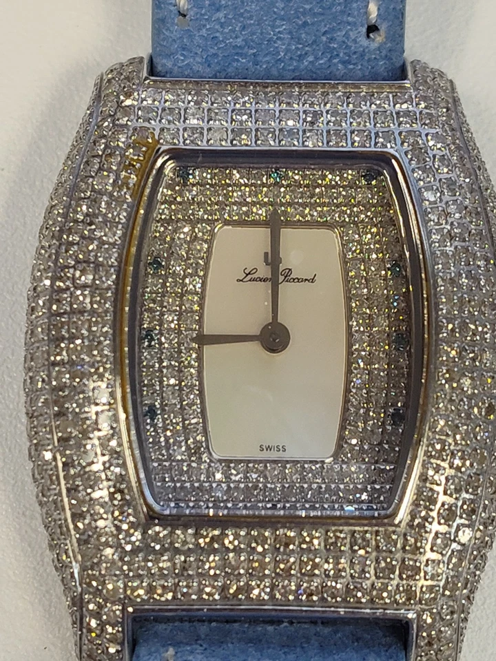 Lucien Piccard Aristocrat Diamond Watch Approx 5 Carats, Ultra Rare!!!!! - Image 2 of 4