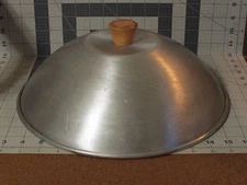 Vintage Replacement Aluminum Dome Wok Lid Cover, 13 in diameter, USA, FREE SHIP!