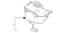 Genuine Jaguar Reservoir Tank T2H42508
