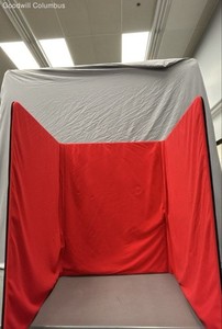 Large Foldable Tabletop Gaming Board Red Felt Tri-Fold 87x36 Inch Portable