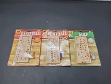 Travel Games Football Golf Basketball 2Players Wooden Peg Dice Game For Ages 6+ 