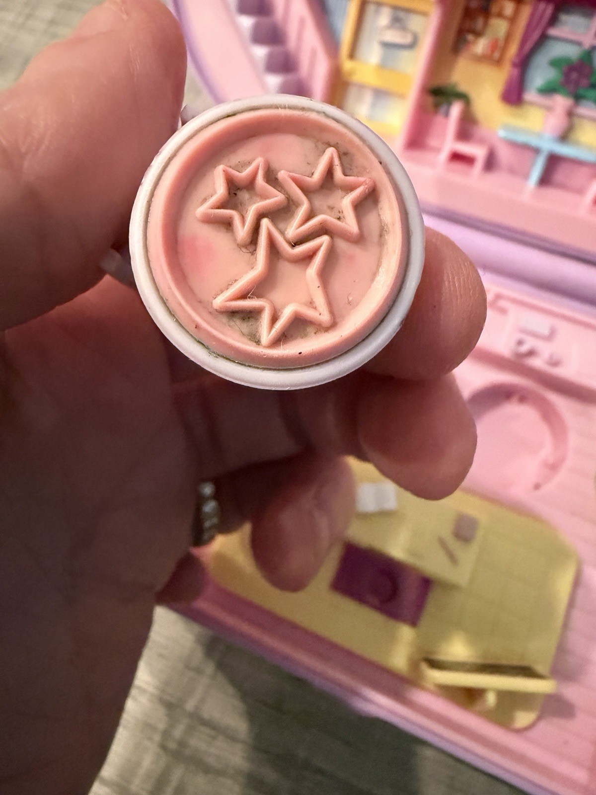 Vintage  1992 Purple Polly's Stampin' School by Bluebird Toys 90’s Polly pocket