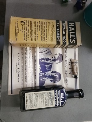 HALLS TWO METHOD TREATMENT VINTAGE MEDICINE
