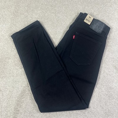 NEW Levi's 502 Taper Jeans Mens 33x32 Black Flex Stretch Denim NWT