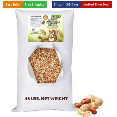 Quality Raw Out of Shell Peanuts for Wildlife - 45 Pounds - Shelled Peanuts- ...