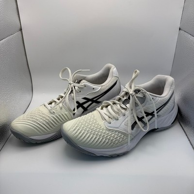 Asics Netburner Ballistic FF Volleyball Shoes White Black Mens 10 1052A069