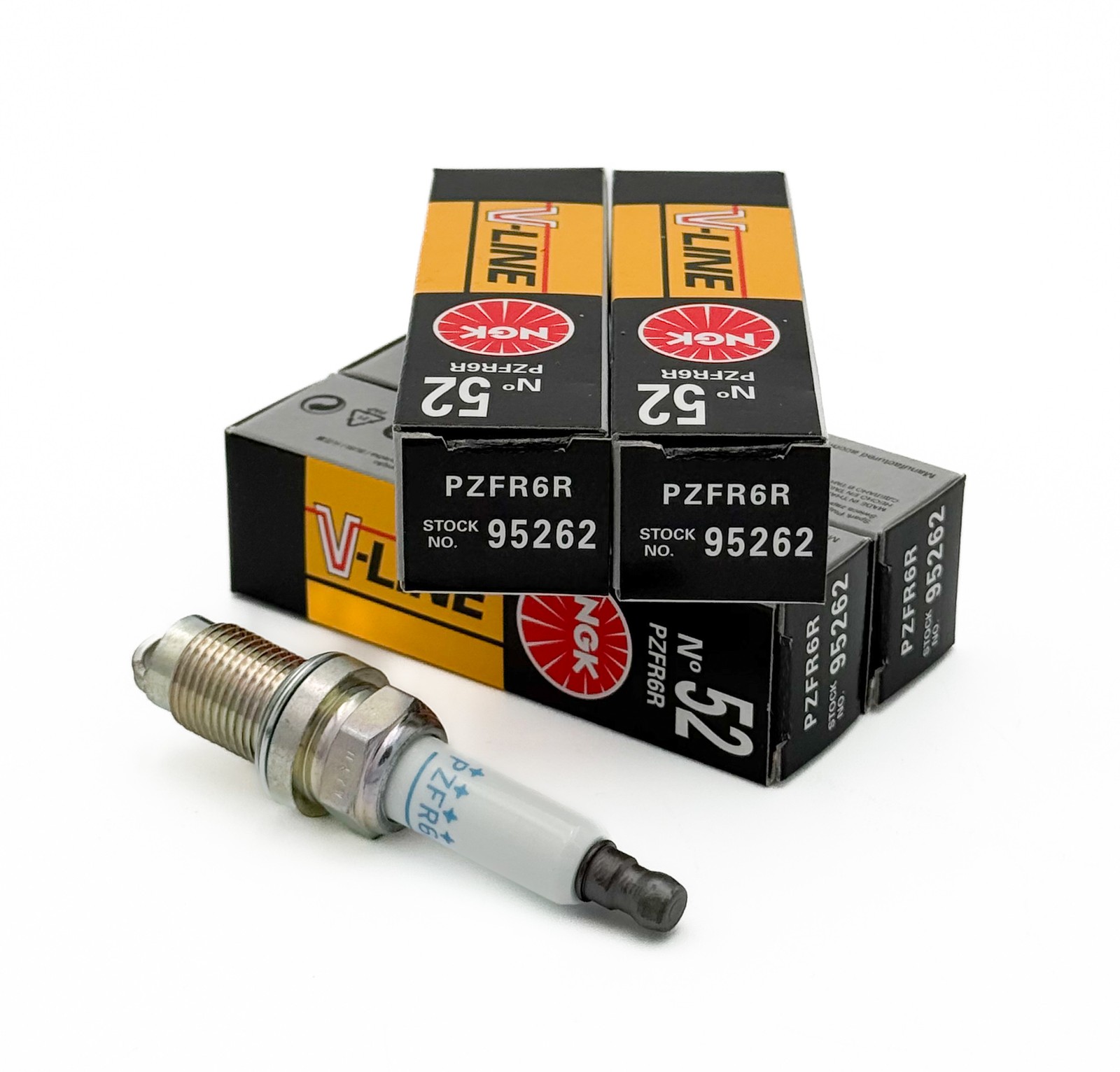 4X Spark Plug NGK 95262 PZFR6R For Audi Seat Skoda VW 1.4L TFSI