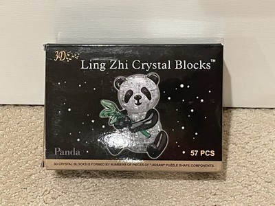 Ling Zhi Crystal Blocks - 3D Panda Puzzle - 57 Pieces