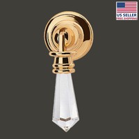 Cabinet Pull Clear Acrylic Drop 3/4 Dia Backplate | Renovator's Supply on sale Cabinet Pull Clear Acrylic Drop 3/4 Dia Backplate | Renovator's Supply on sale