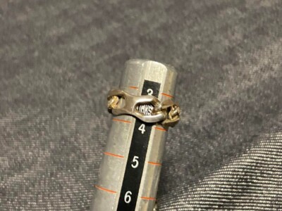 Jean Paul Gaultier Razor-shaped double ring Silver925 Fashion