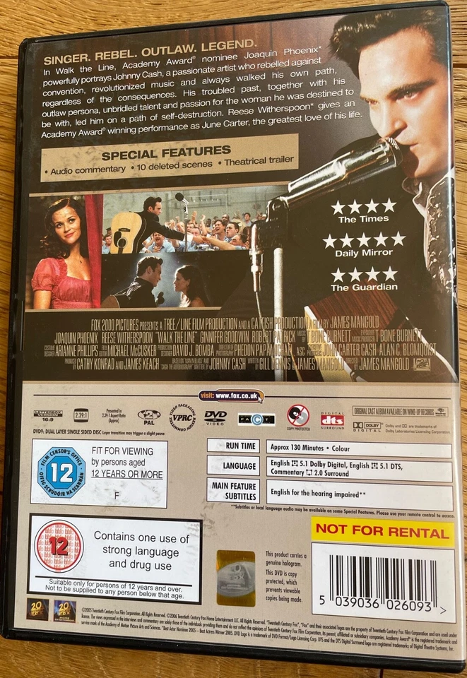 Walk The Line (DVD, 2006) - Image 4 of 4