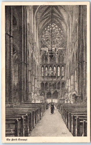 Postkarte - The North Transept, Westminster Abbey - London, England