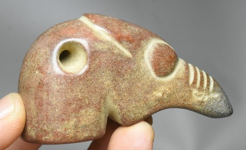 Officiel Pendentif amulette faucon aigle faucon faucon sculpture jade Chine culture Hongshan 6,5 cm