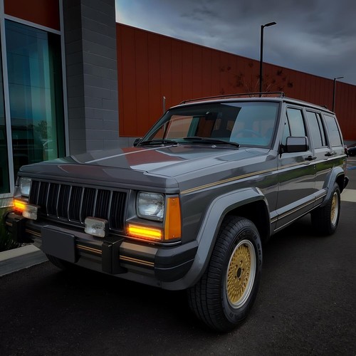 2X Luz de estacionamiento DRL señal de giro LED de esquina delantera para Jeep Cherokee XJ 1984-1996 - Imagen 5 de 6