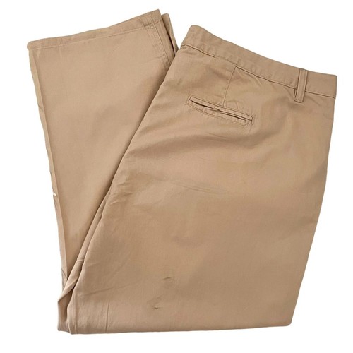 Woman Within Khaki Pants Size 24WP Cotton Natural Fit Chinos Minimalist Classic - Picture 2 of 7
