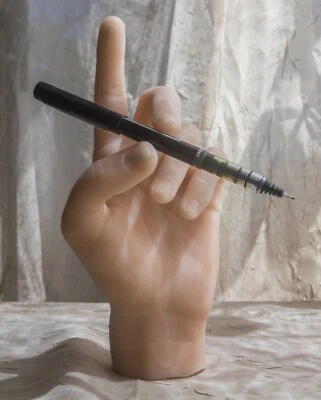 SILICONE SOUND Pose-able Left Male Silicone Mannequin Hand - Display Model Prop Lifesize