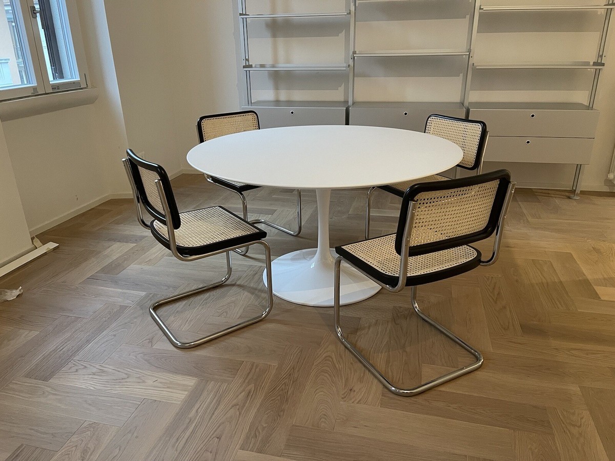 2 Chaises Cesca B32 Breuer Made In Italy - Cannage Assises Refait - Foto 9