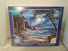 Dimensions 91185 Moonlit Paradise Paint by Numbers for Adults, 20'' W x 16'' L,