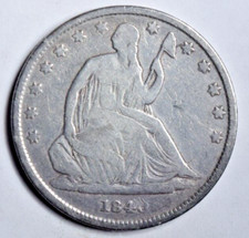 1840-O SEATED LIBERTY HALF DOLLAR ~ NICE CHOICE FINE!