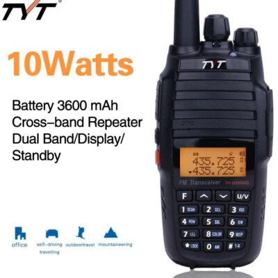 TYT TH-UV8000D 10Watts Walkie Talkie Cross-band Repeater battery 3600mAh Radio