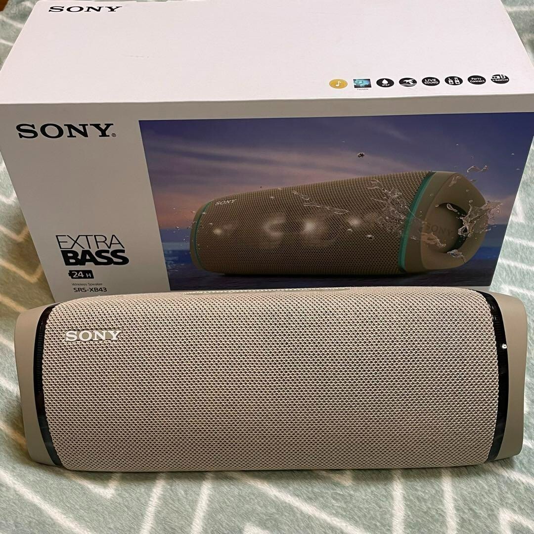 SRS-XB43 ソニースピーカー SONY SRS-XB43ベージュ EXTRA BASS
