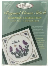 The Victoria Sampler Level-Two Colonial Knot Cross Stitch Kit (Lilacs) BCS#2-10