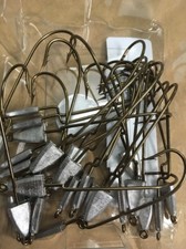 25 Premium 1/8 oz Weighted Jig Head 3/0 Slider Worm Hooks (Powder Paint)