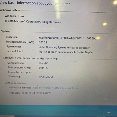 Lenovo G570 Laptop Bargain No Charger 6gb 500gb Hdd Win10 Wifi Used Spares Intel - Picture 2 of 9