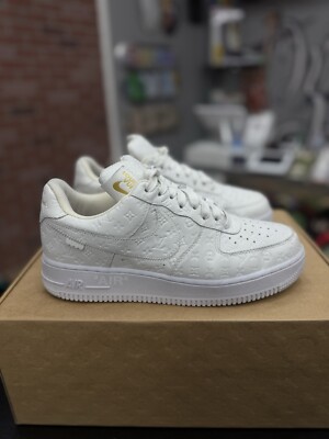 Louis Vuitton Air Force One White 7.5 100% Authentic RARE