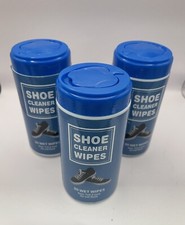 Shoe Cleaner Wipes - Removes Scuffs and Dirt Buildup - 30 Count Lot of 3