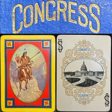 Congress 606 Artist Philip R Goodwin Blackfeet Indians 53/54 Playing Cards