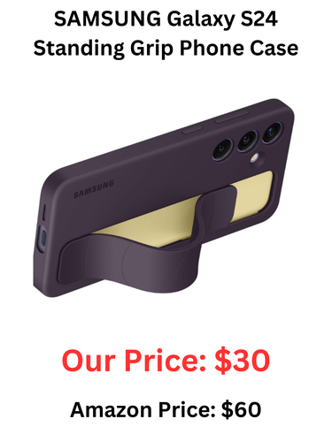 Samsung Standing Grip Case for Galaxy S24+ - Dark Violet - Picture 3 of 5