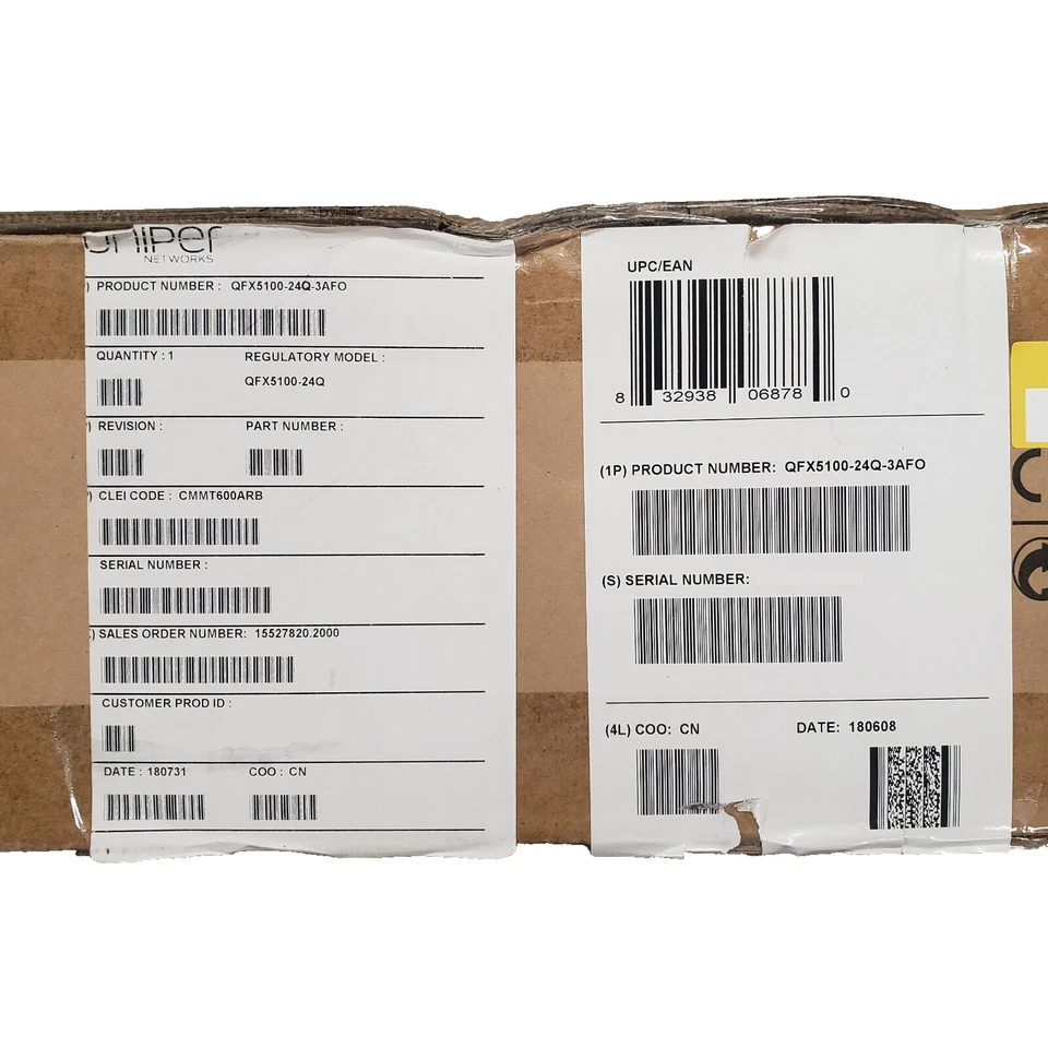 Juniper Networks QFX5100-24Q-AFO Layer 3 Managed Switch 24 SFP+ 10G 10x QSFP+ - Image 2 of 3