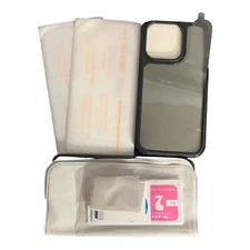 Just In Case JIC iPhone 14 Pro Case And Screen Protector Bundle Black