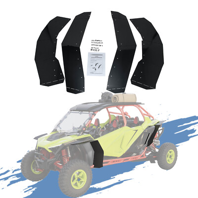Rear & Front Mud Flaps Fender Flares Coverage for 2020-2024 Polaris RZR Pro XP