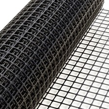 Black 10M Garden Fence Netting Mesh Safety Fence Plastic Black Roll Barrier Net