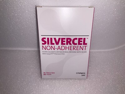 SILVERCEL HYDRO-ALGINAT NICHT HAFTENDE VERBÄNDE (10ER BOX) 5cm X 5cm - CAD7050