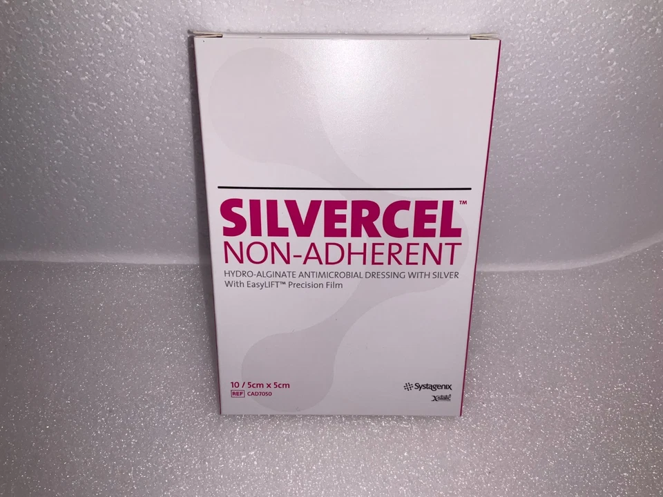 SILVERCEL HYDRO-ALGINATE NON-ADHERENT DRESSINGS (BOX OF 10 ) 5cm X 5cm - CAD7050