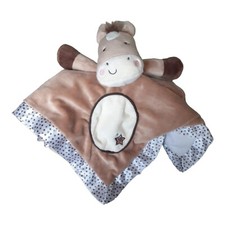 Douglas Baby Plush Pony Horse Lovey Satin Trim Stars Security Blanket Cowboy