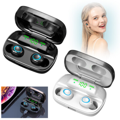 Bluetooth Headsets Mini Earphones with Charging Box for Computer Smart Phones