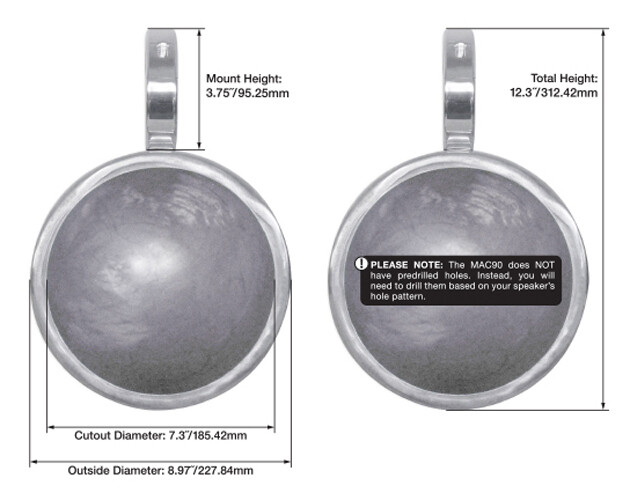 2 8 белых корпусов для вейкбордов в корпусе Tower для динамиков Rockford Fosgate PM282H