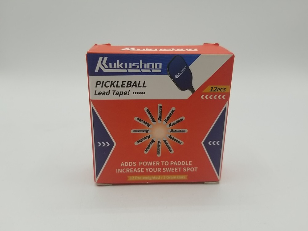 Pickleball Paddle Edge Guard Lead Tape 12 Pcs Pre-Weighted 3g NEW in Box