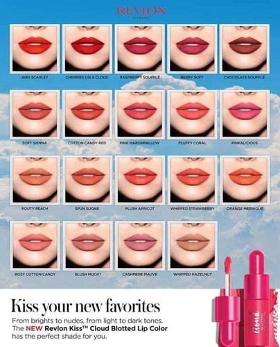Revlon Kiss Cloud Blotted Lip Color 0.16oz - CHOOSE SHADE - Picture 7 of 18