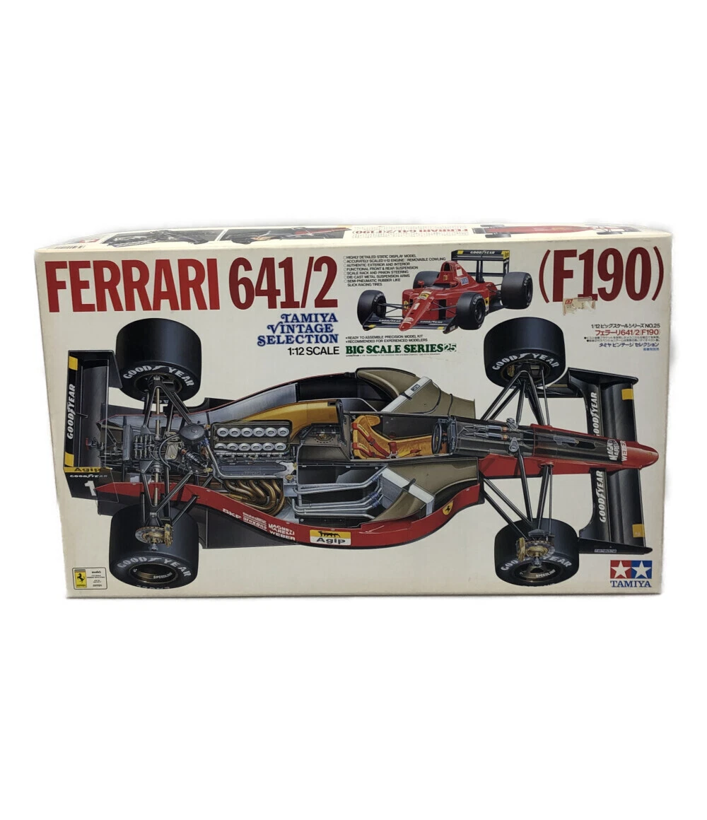 Ferrari 641/2 (F190) 1/12 F1 Formula Tamiya Vintage Selection Plastic Model Kit