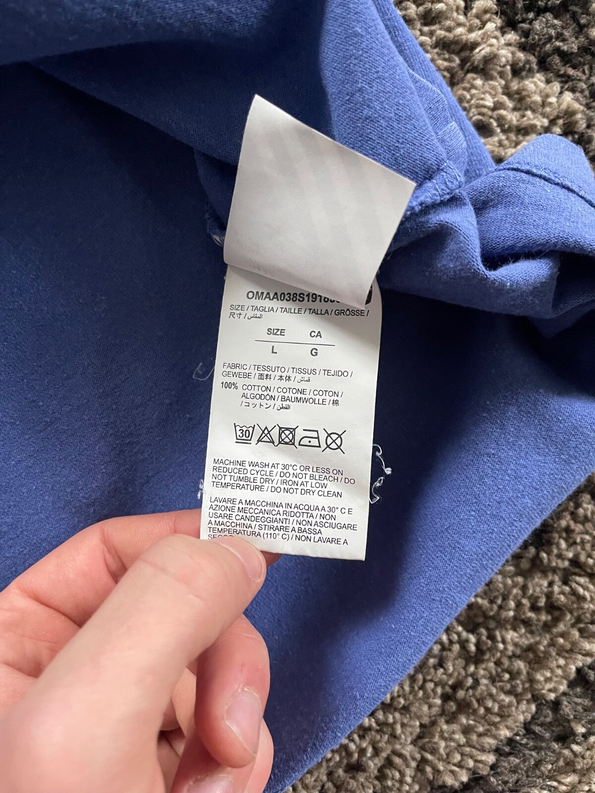 Offwhite Diagonal Split Tee - image 5