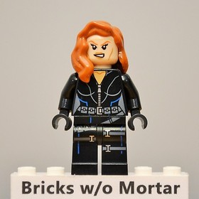 New Genuine LEGO Black Widow Minifig Marvel Super Heroes 6869